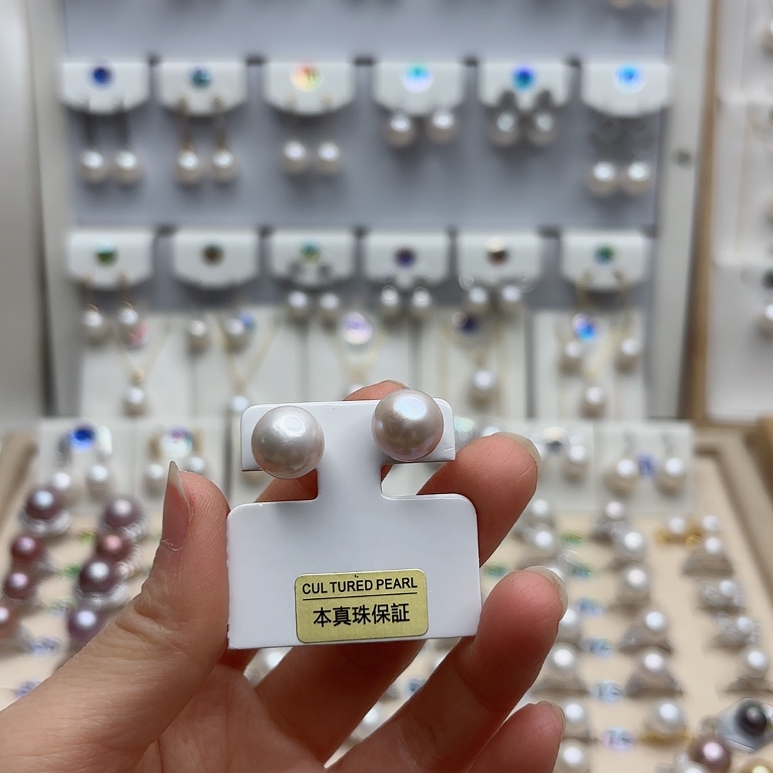 淡水珍珠颈饰银S925镶嵌
