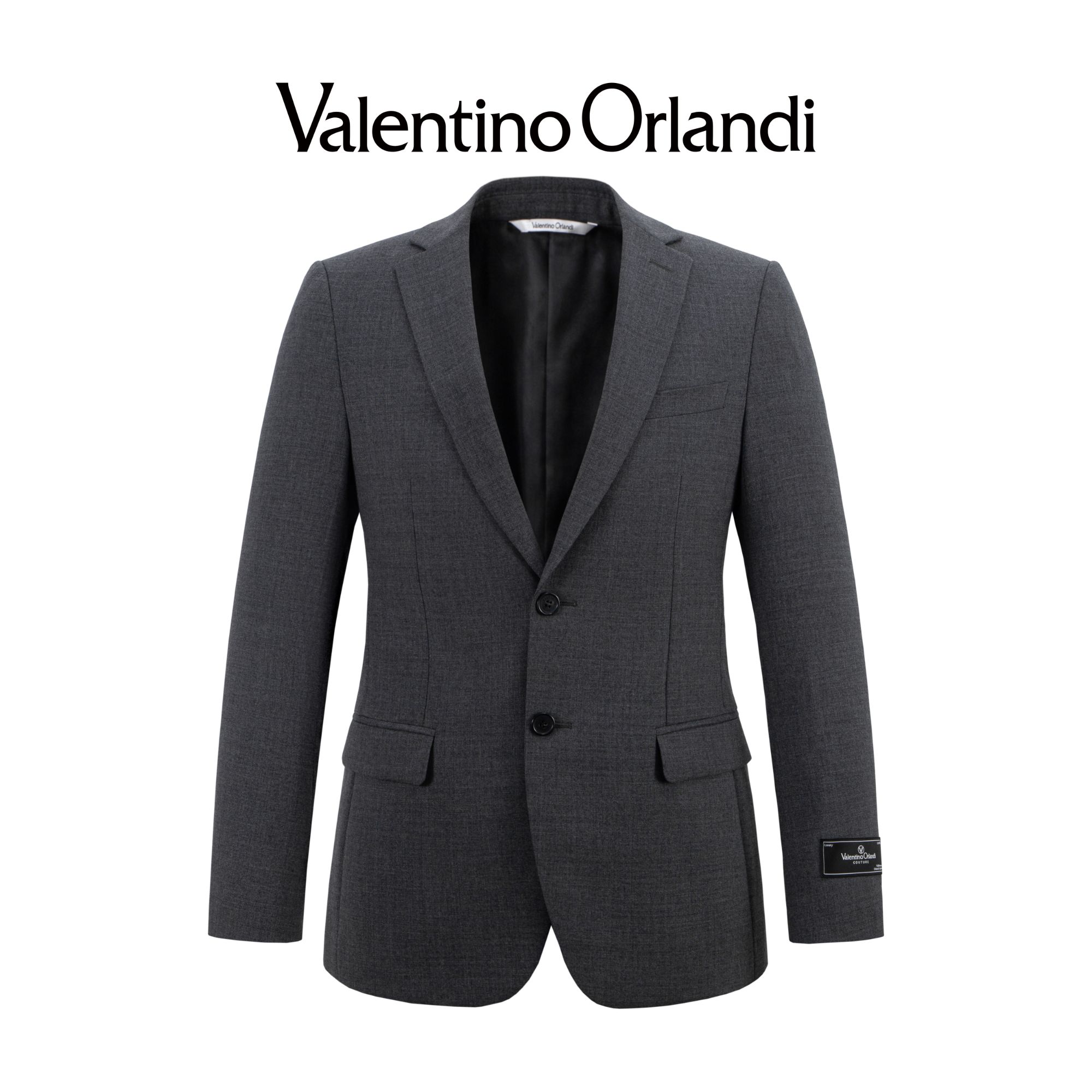 Valentino orlandi男士秋冬A版时尚百搭简约商务绵羊毛西服外套