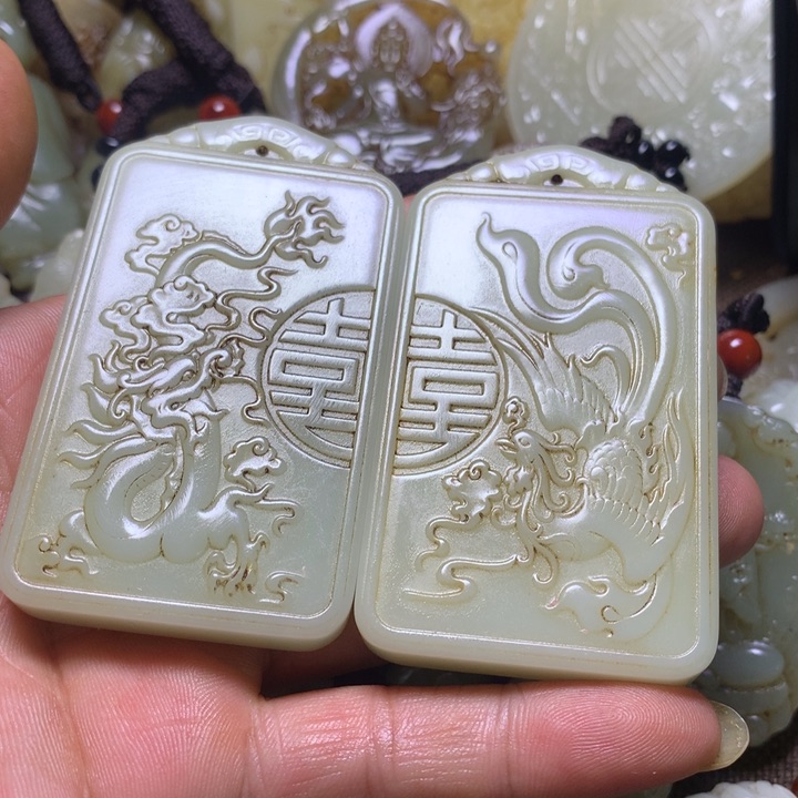 未镶嵌和田玉挂件自****工