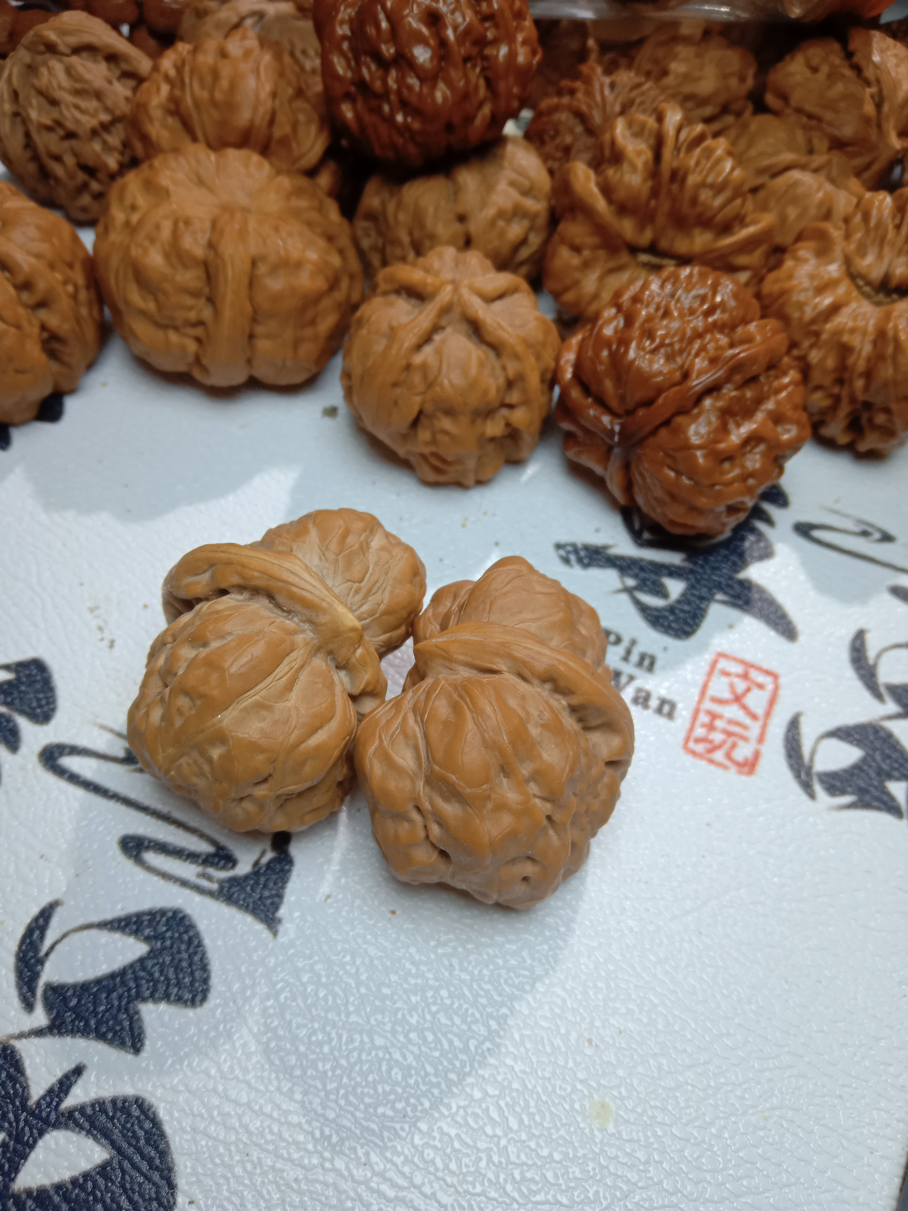 蛤蟆头半臂鹰嘴核桃，全品无修