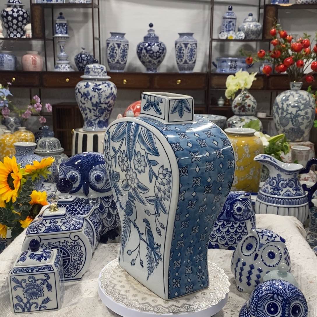 【闪购商品】摆件扁瓶摆件～高度29