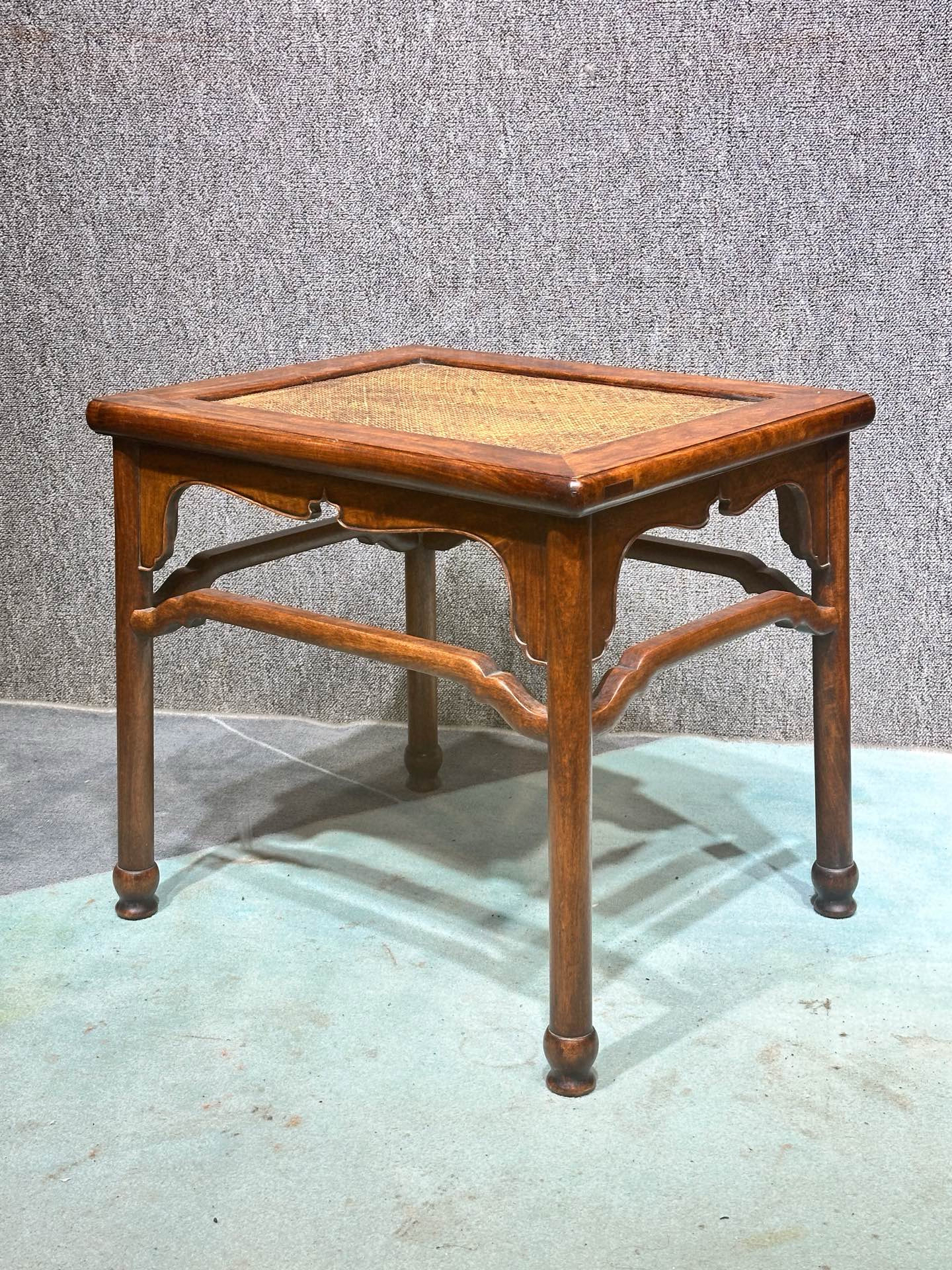 典藏 京城老赵木器【武凳】竹木根雕摆件古典家具高50宽56厚45厘米