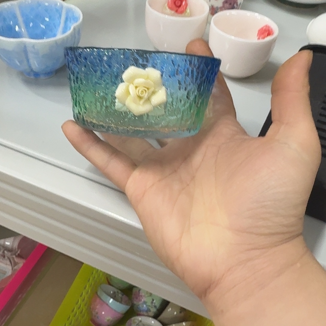 莹***莹杯子陶渐变大主人啊一个蓝色