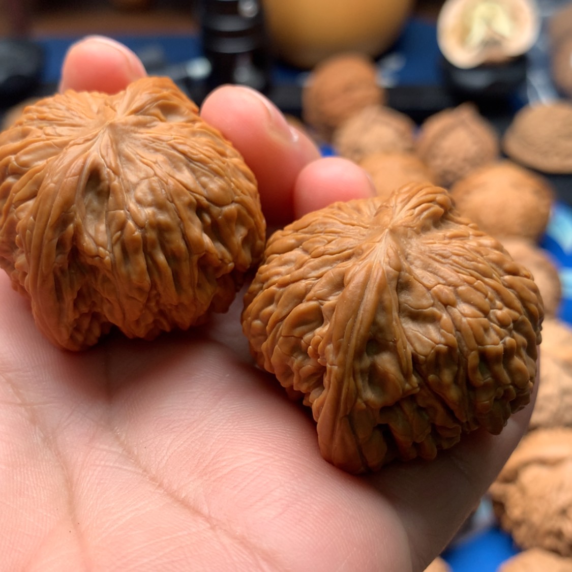 【闪购商品】文玩核桃吊坠一**力磨盘狮子41