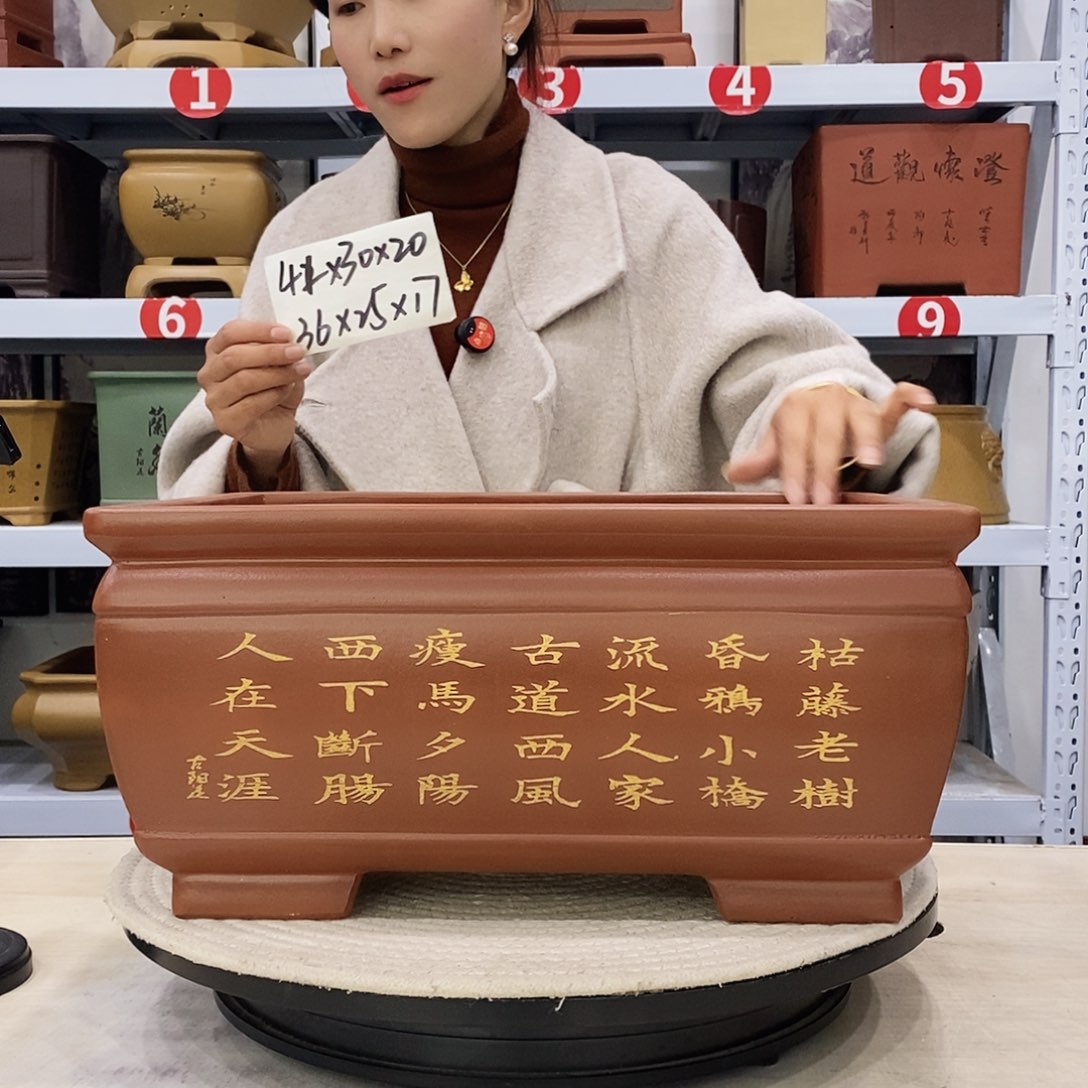 紫砂花盆紫砂花盆