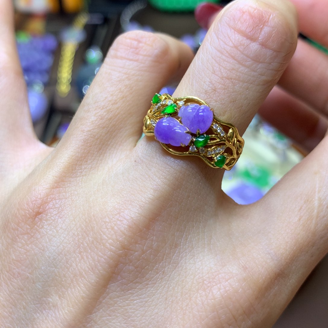 【闪购商品】翡翠颈饰18K金镶嵌翡翠