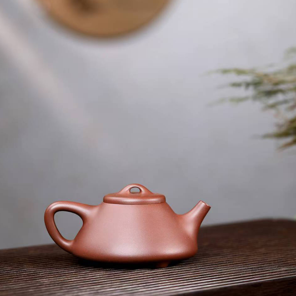 宜兴原矿手工紫砂底槽清子冶石瓢