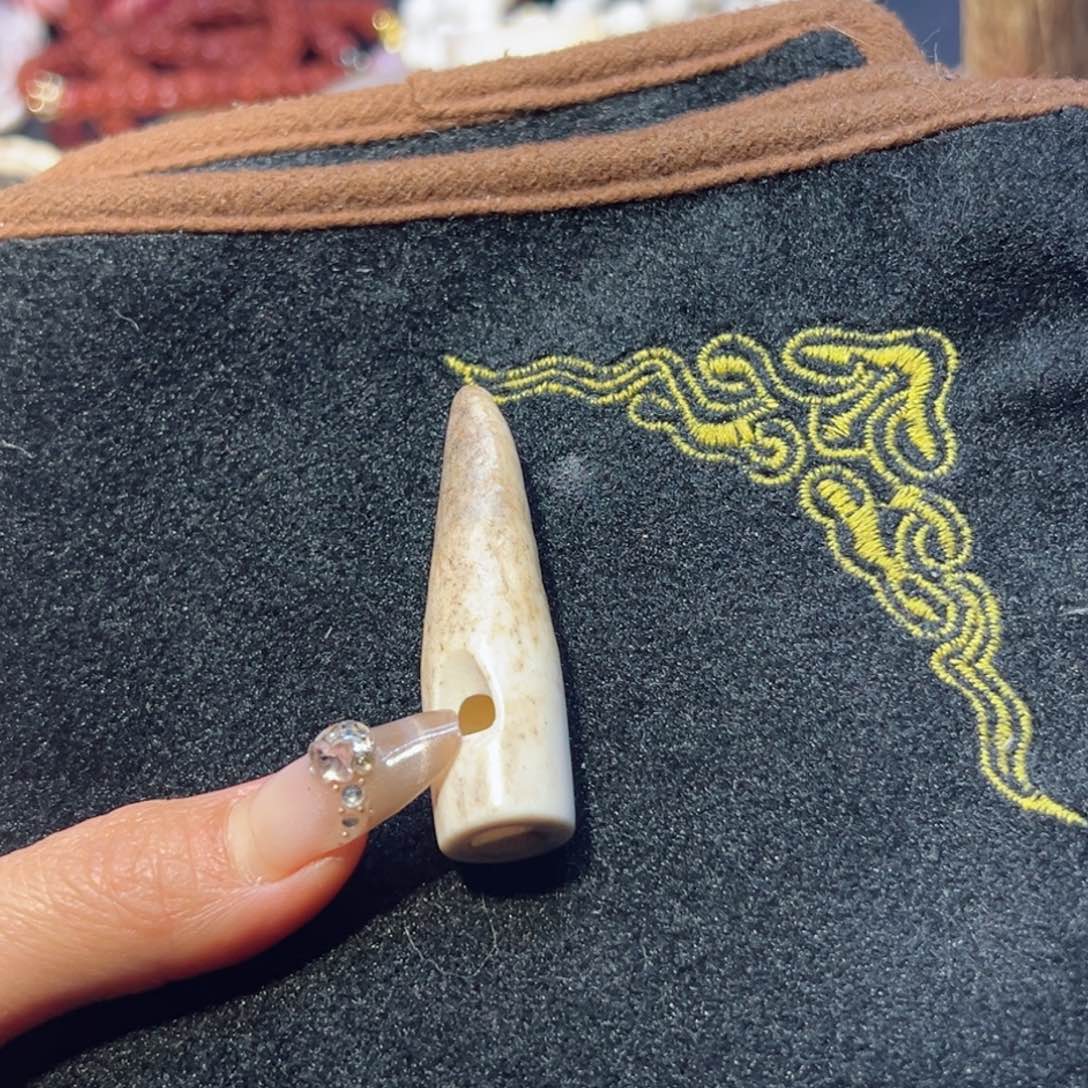 鹿骨把件鹿骨鹿角