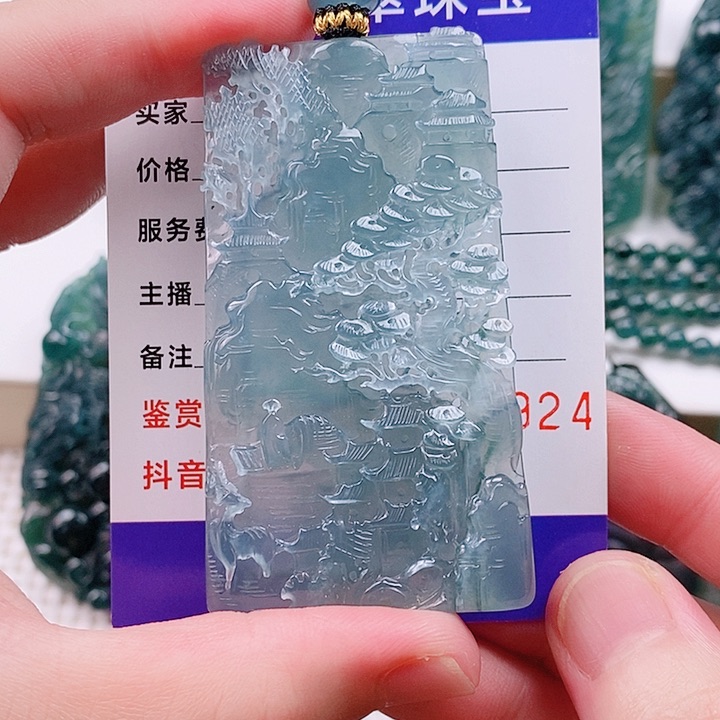 9***7翡翠未镶嵌颈饰纯天然a货翡翠