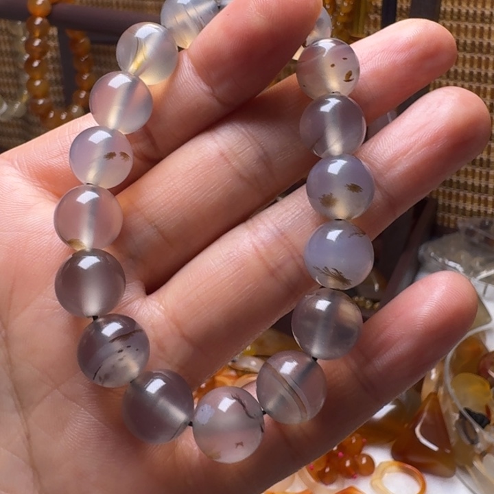 太***阳玛瑙/玉髓未镶嵌颈饰017