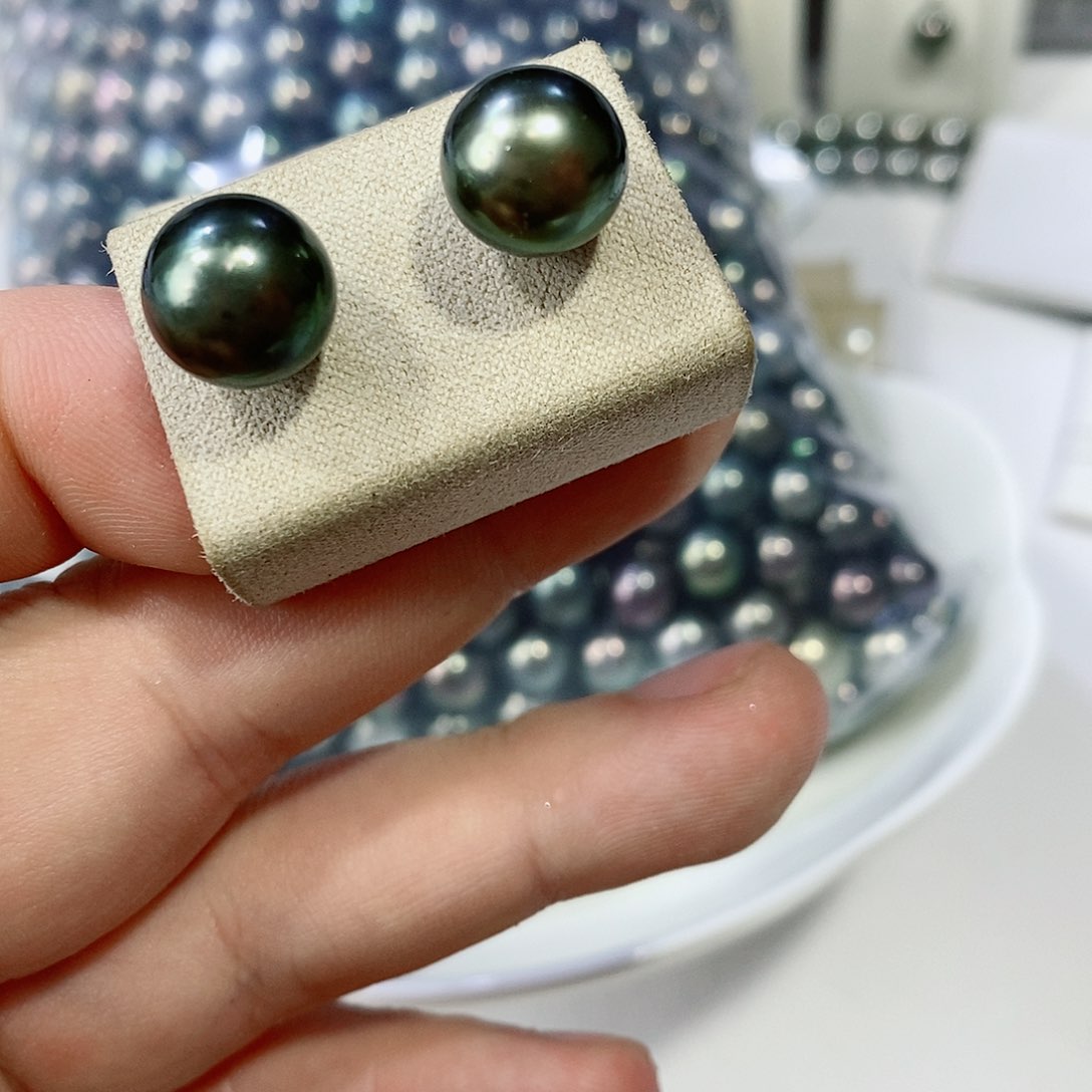 海水珍珠耳饰18K金镶嵌