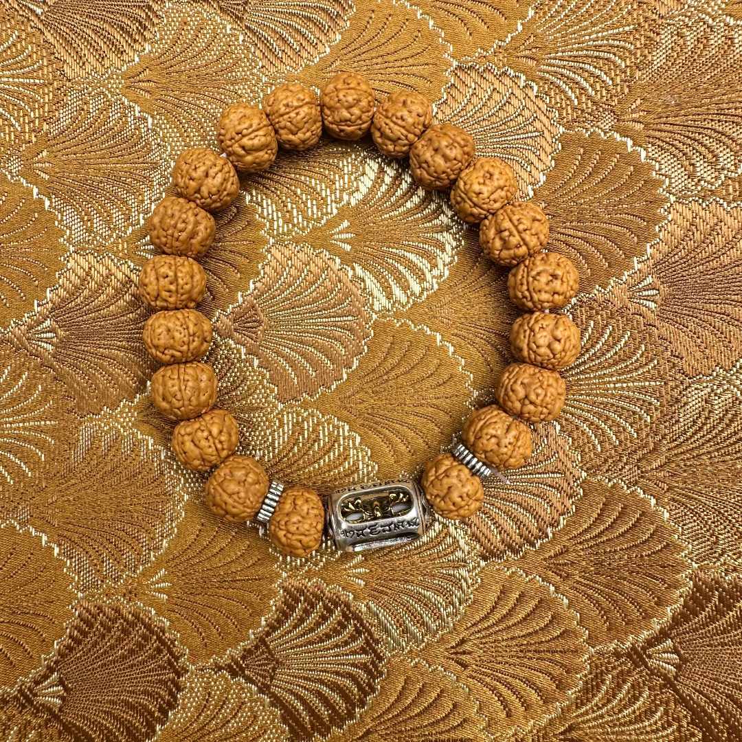 【 炎轩文趣斋】核桃pt带珠手串