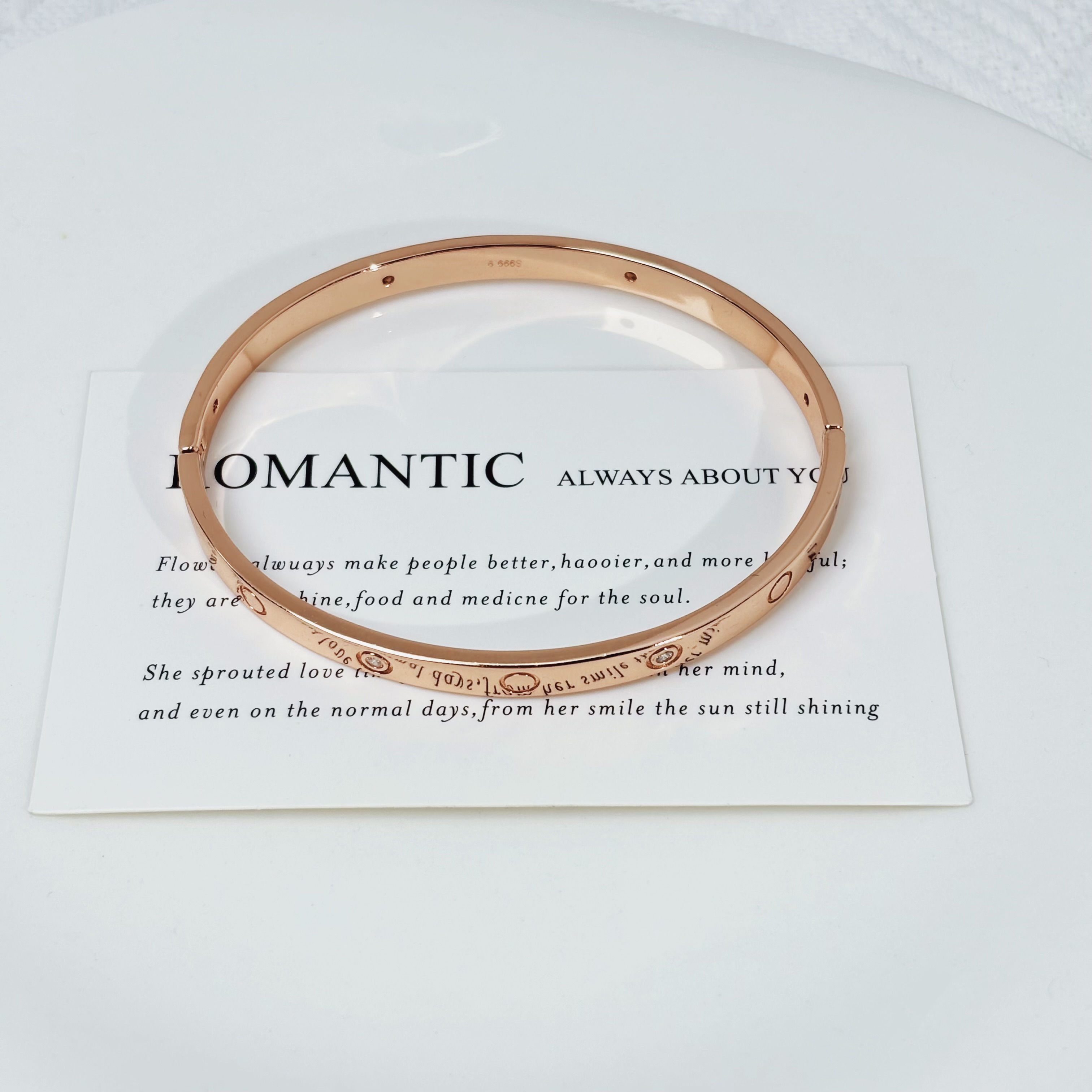 足银手镯 星印环素款复古简约