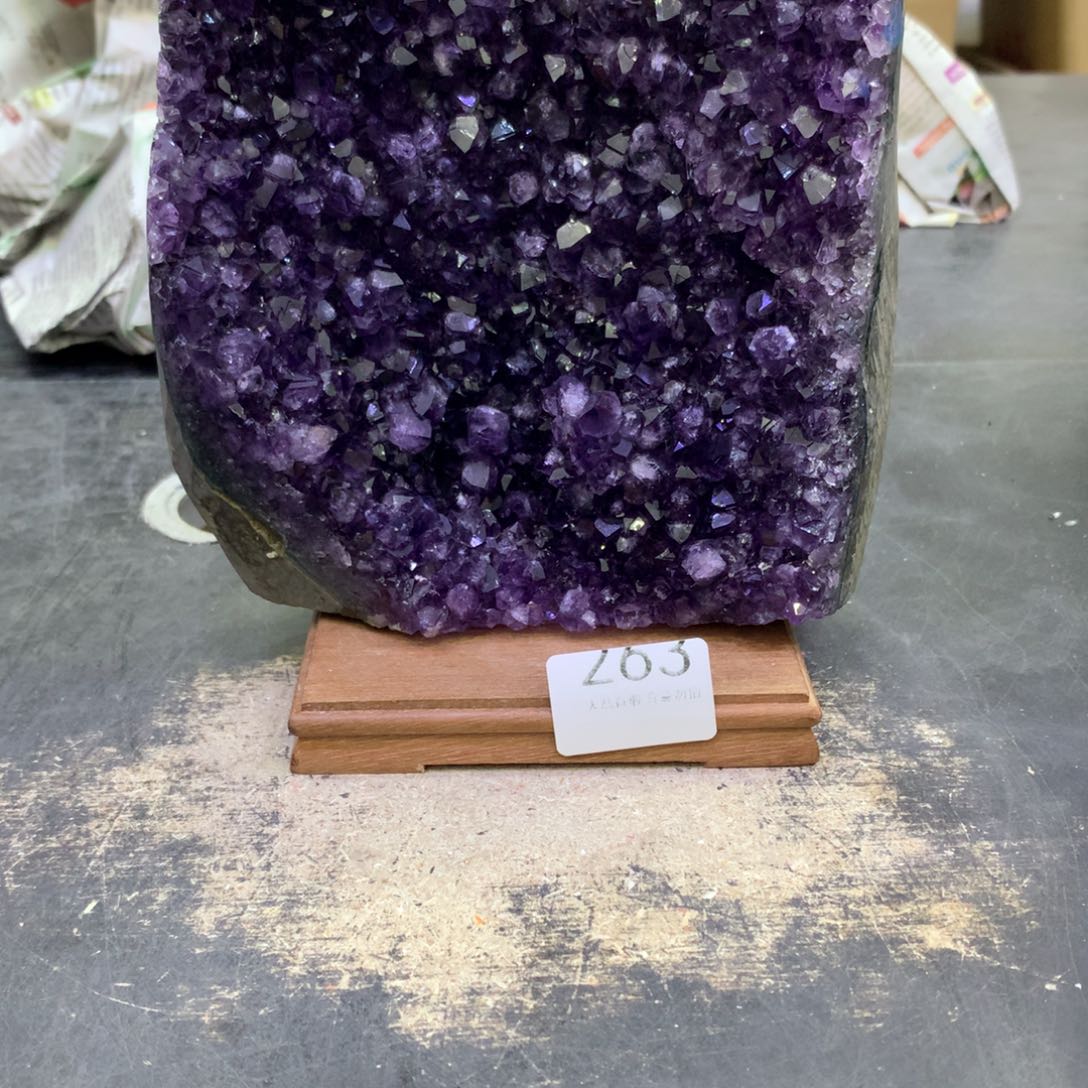 水晶摆件未镶嵌紫晶263