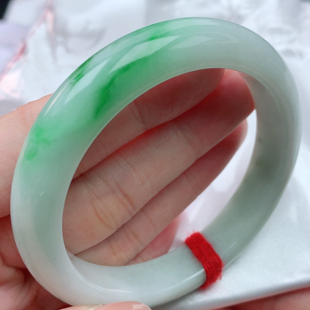 翡翠未镶嵌手镯55圈口882489