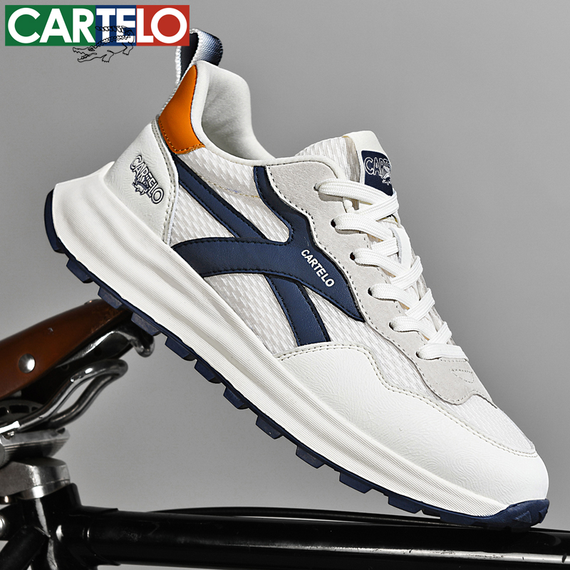 CARTELO/卡帝乐鳄鱼网面运动鞋透气高能感飞织鞋软底潮流踏青百搭商品图