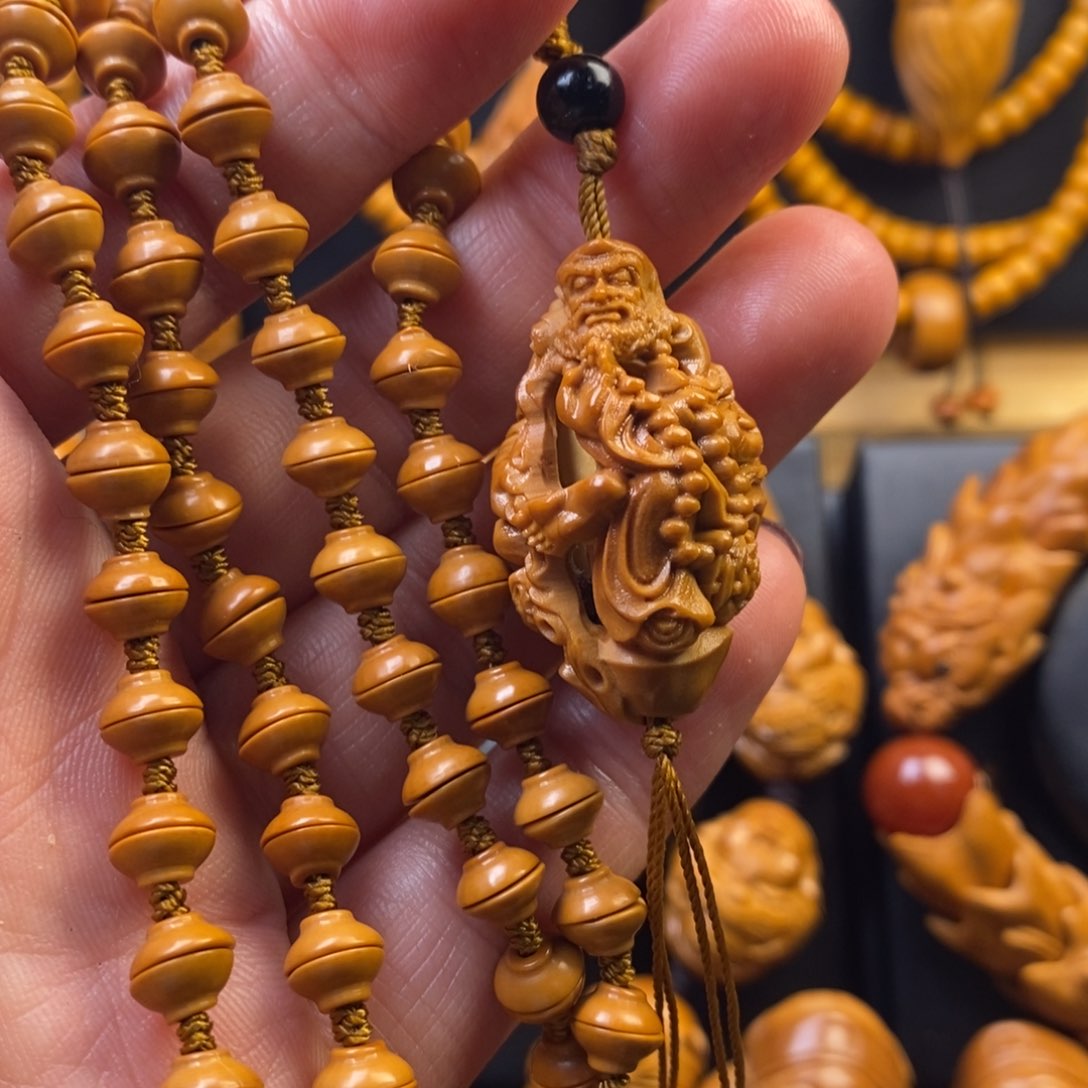 橄榄核手串达摩链子