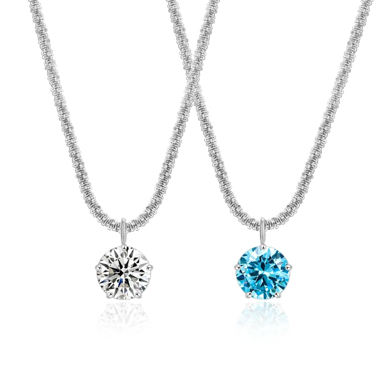 梵亚格 不锈钢项链 人鱼之泪锁骨链小众简约轻奢经典超闪坠链礼物