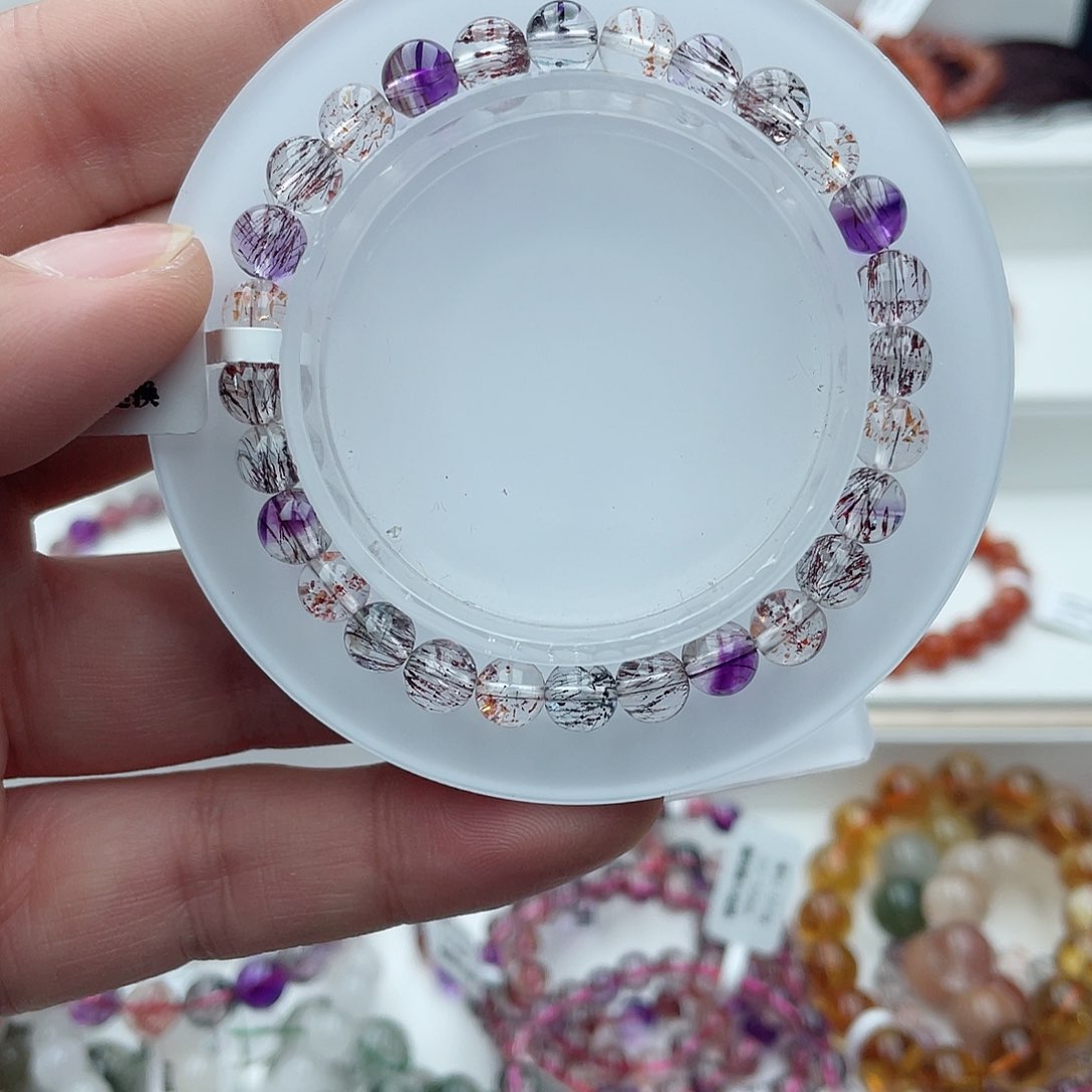 水晶手链未镶嵌仙女超七6.8mm
