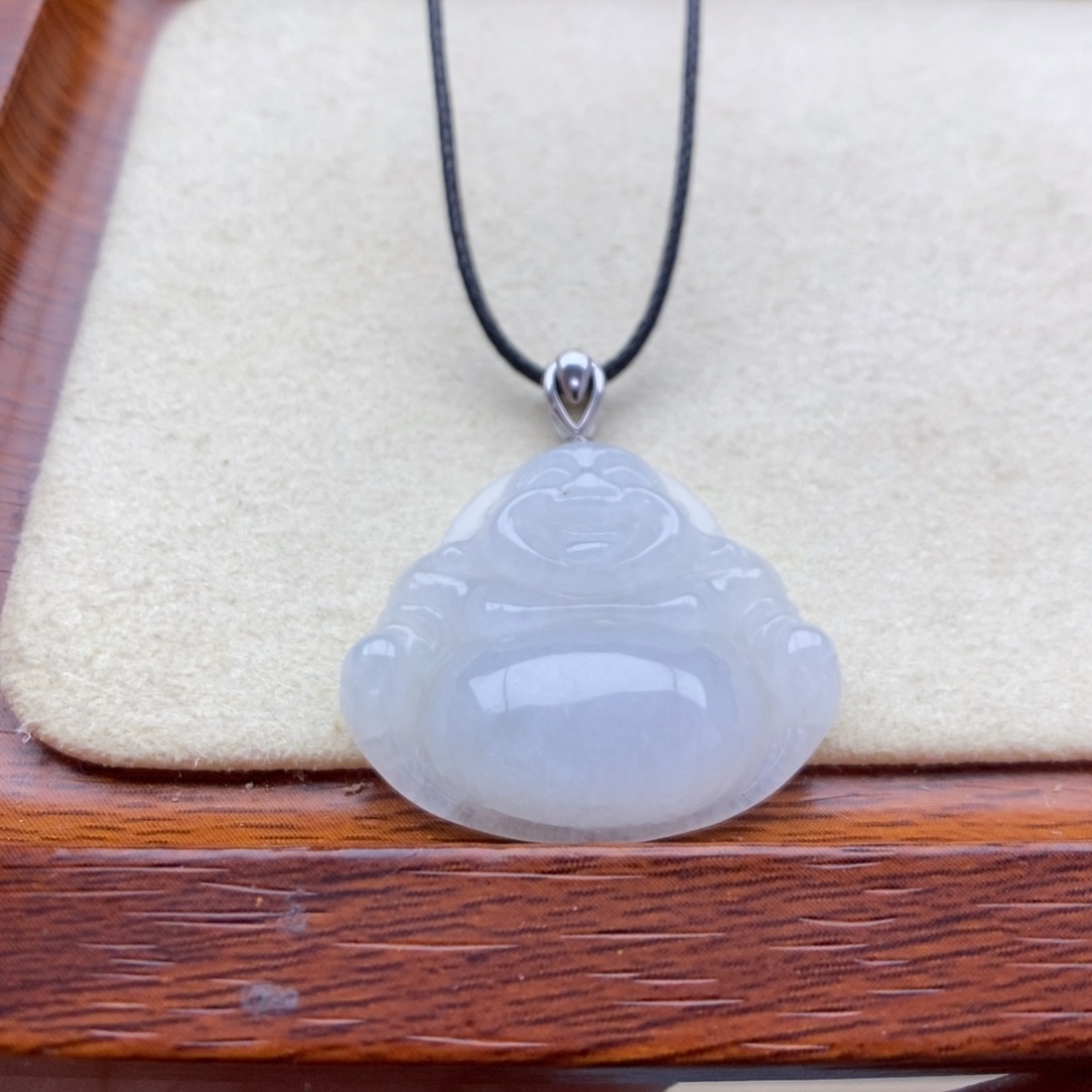 翡翠银S925镶嵌颈饰吊坠60