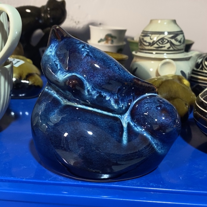 瓷片七厂窑变狐狸高度11厘米