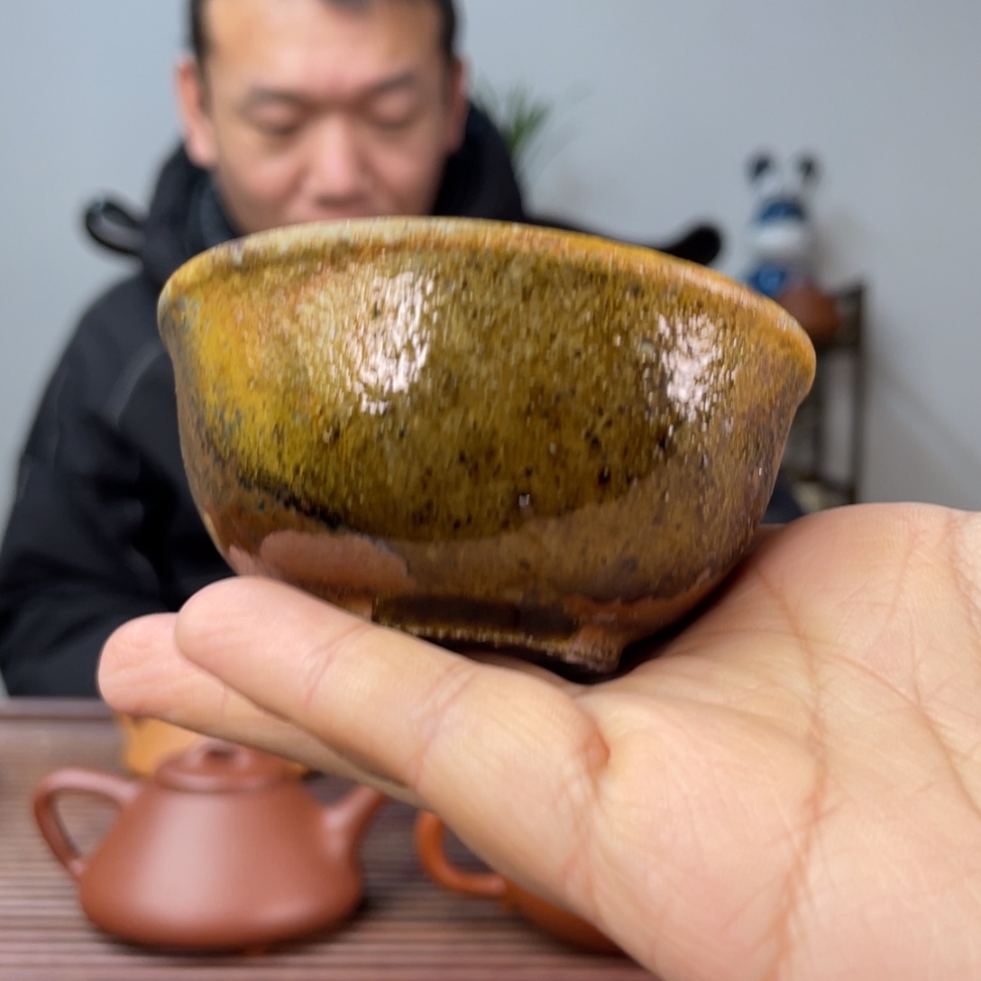 茶杯紫砂柴烧杯100cc小碗