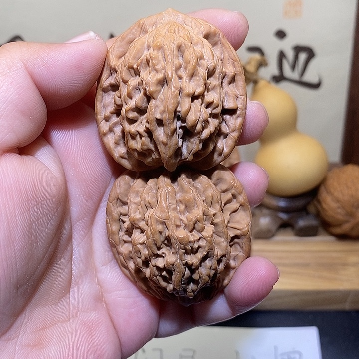 文玩核桃把件41蓟县山地虎头