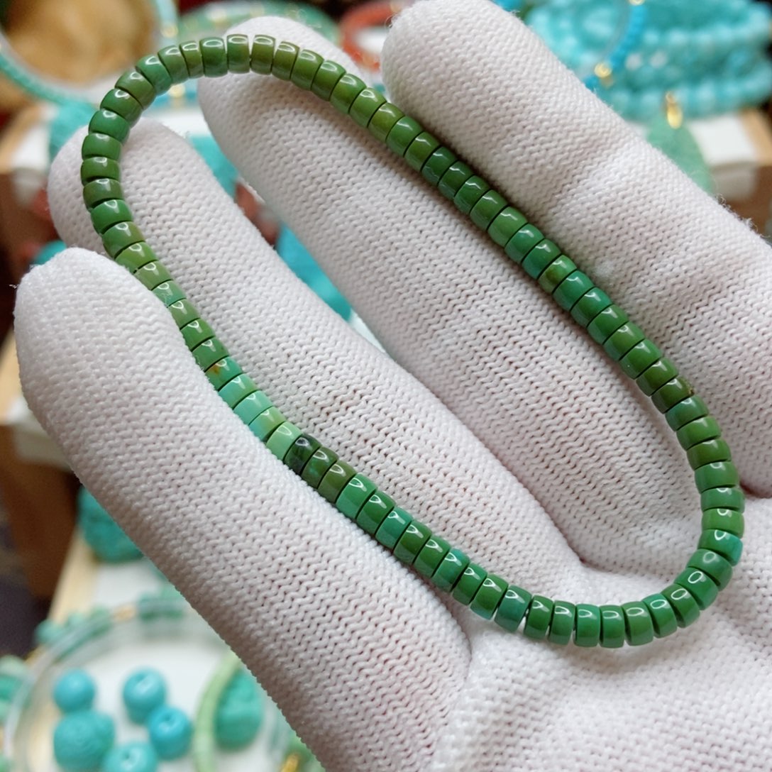 绿松石珠子未镶嵌