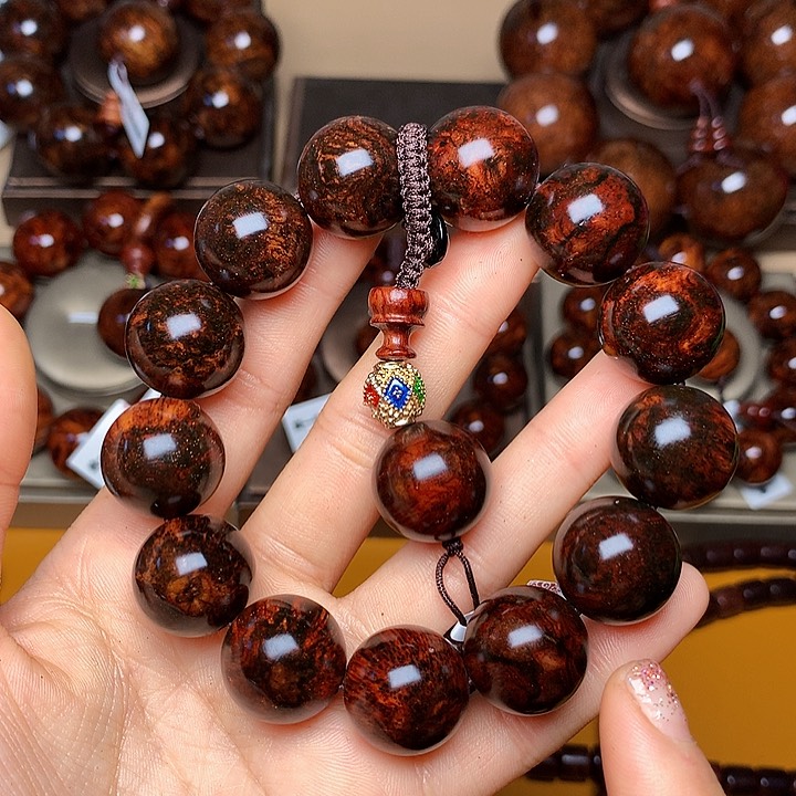 花梨木类手串/手链黄花梨风化料老料土埋料1.8