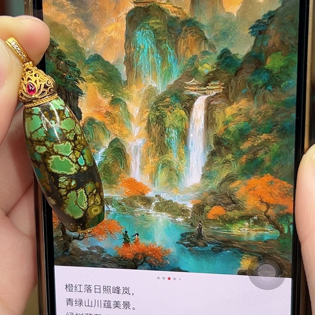 绿松石珠宝奇石未镶嵌