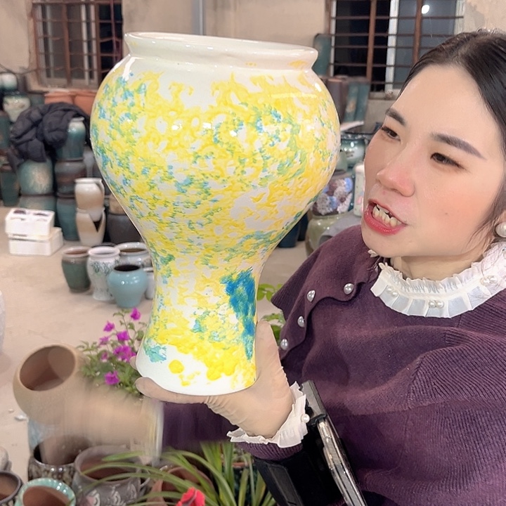正品口16高29花盆……