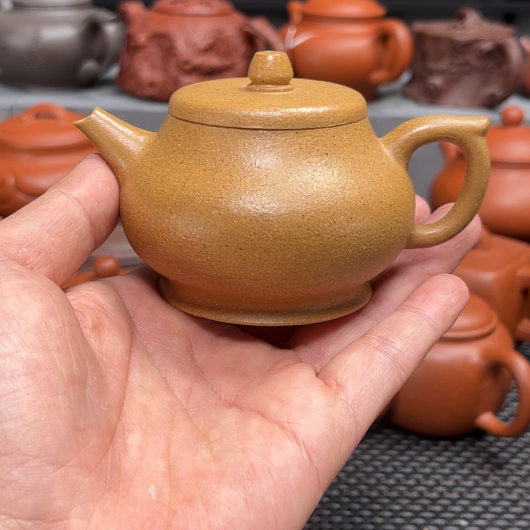 紫砂茶壶砂艺术茶具套装黄金段