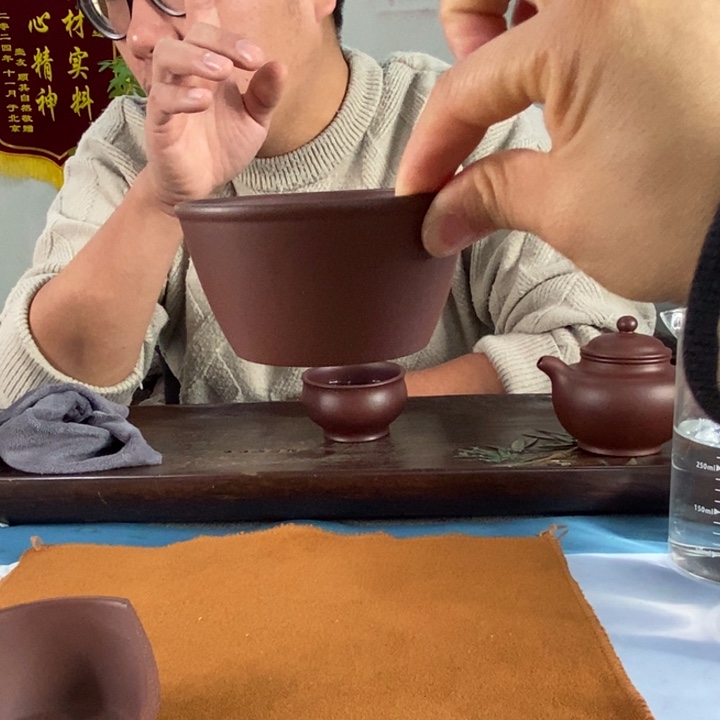 紫砂茶壶底槽清主人杯130左右的容量