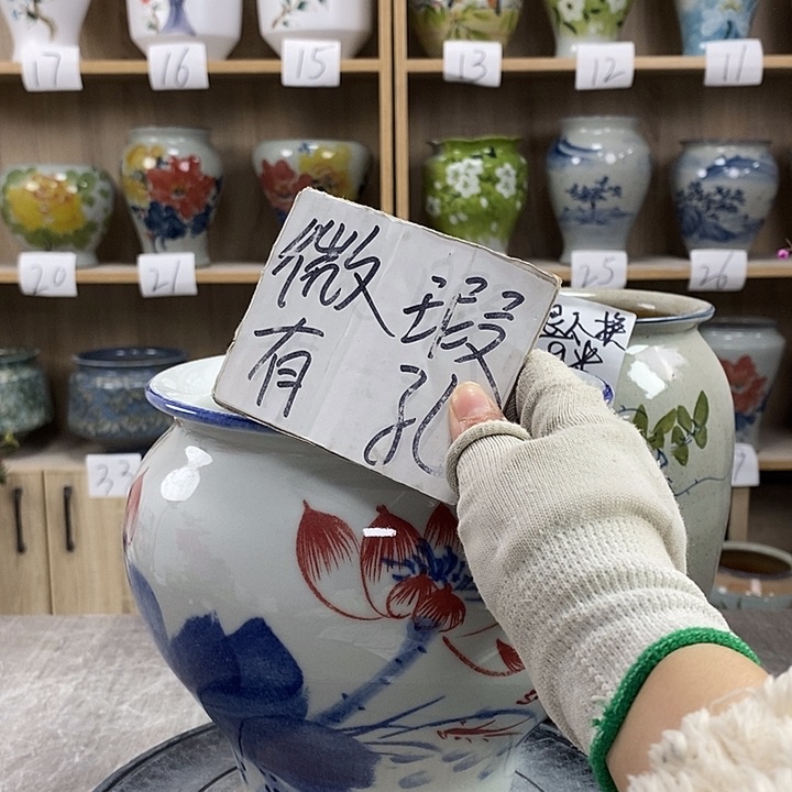 缸8xc景德镇陶瓷花盆