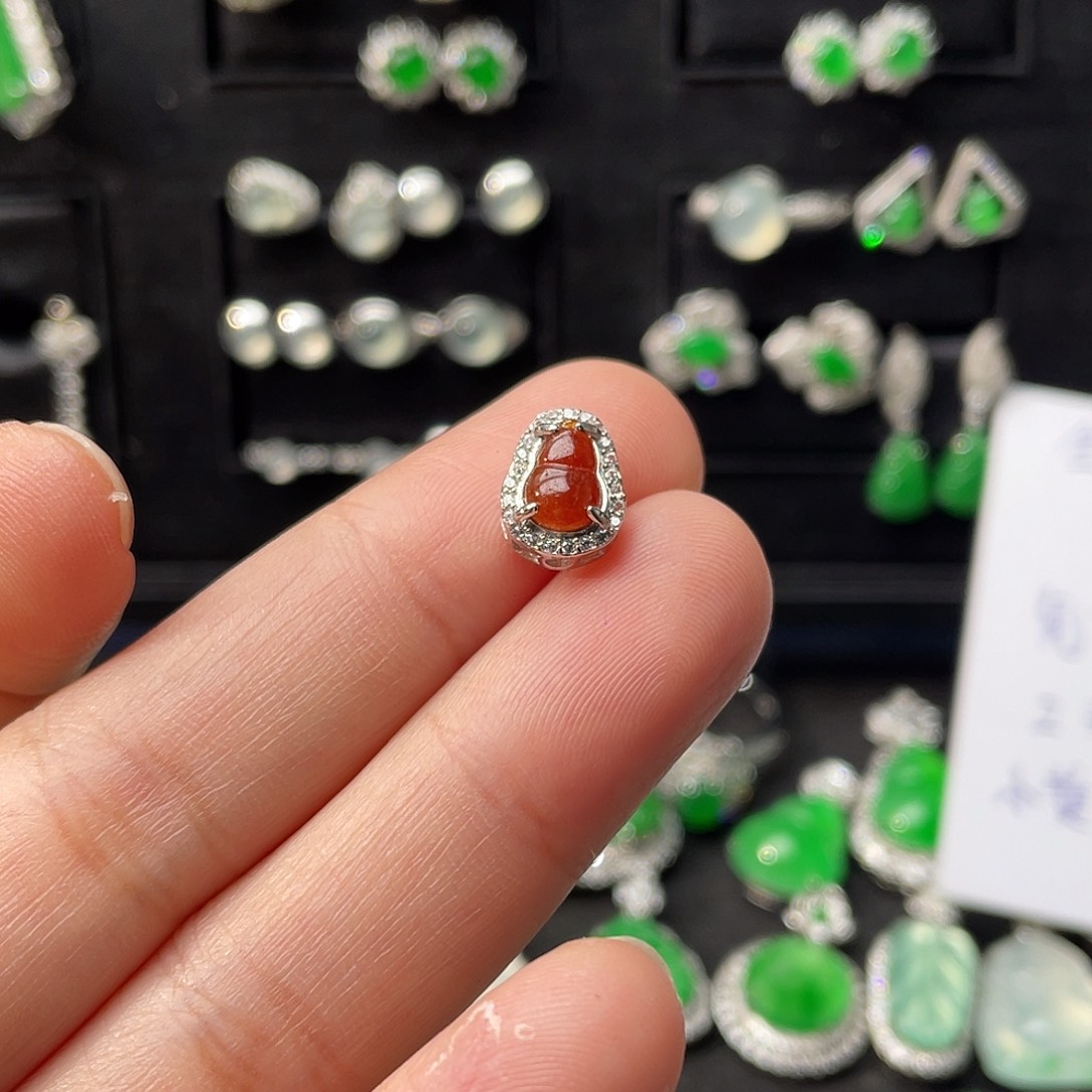 翡翠银S925镶嵌颈饰