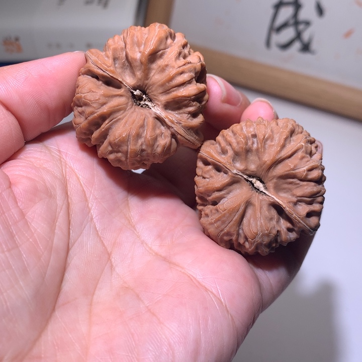 把件文玩核桃平谷凹底