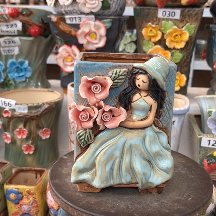 紫砂花盆粗陶材质多肉花盆