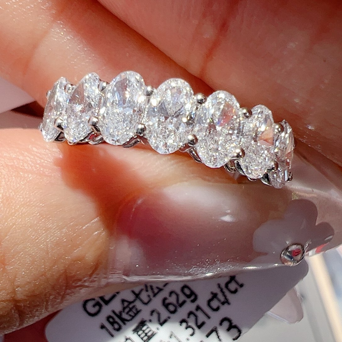 18K金镶嵌实验室培育钻石1.321