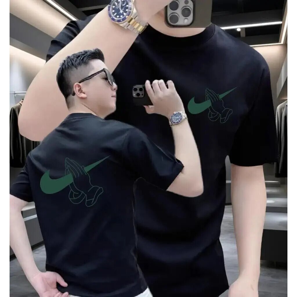 潮牌男生夏季新款重磅纯棉短袖t恤潮流个性印花半袖百搭上衣