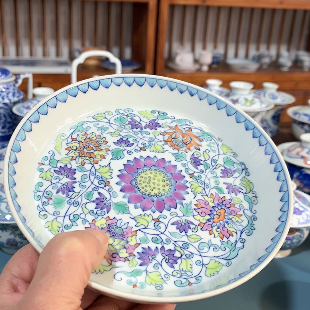 錡镇堂手工手绘壶承