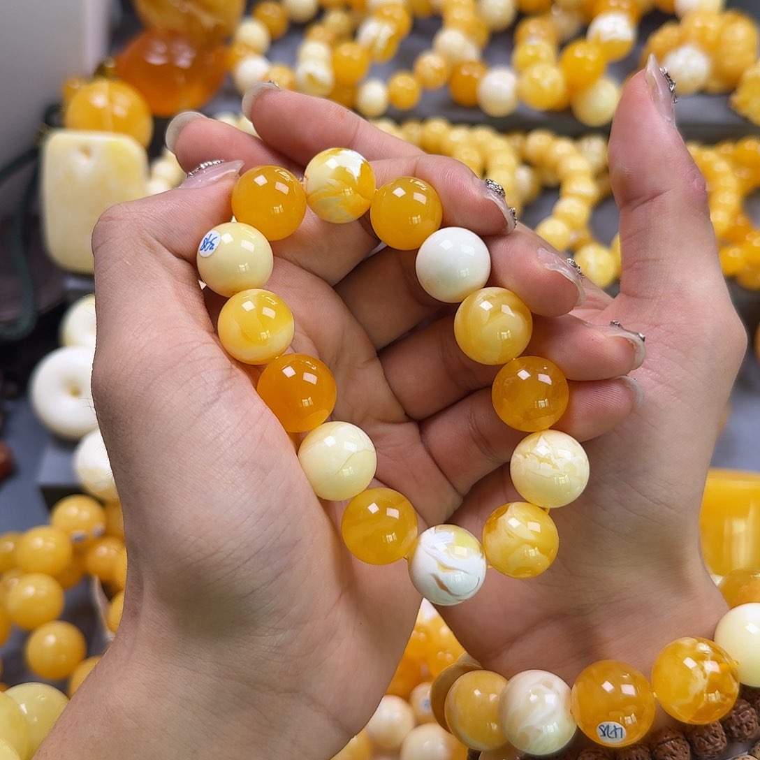 琥珀珠宝奇石未镶嵌16mm