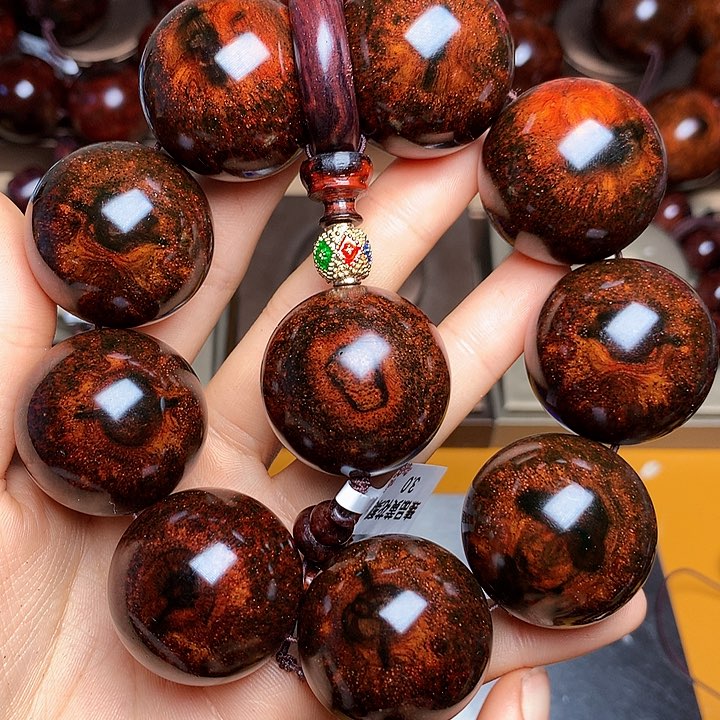 花梨木类手串/手链宋**哥老挝花梨风化料土埋料3.0