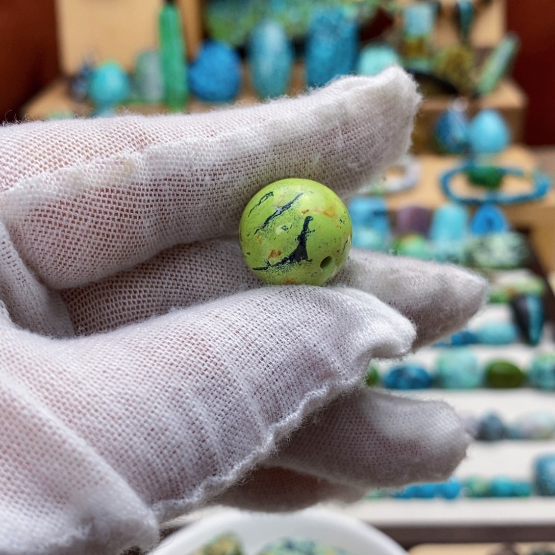 定制绿松石菜籽圆珠