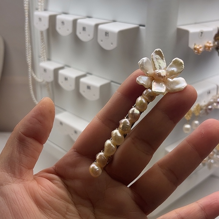 未镶嵌淡水珍珠发卡