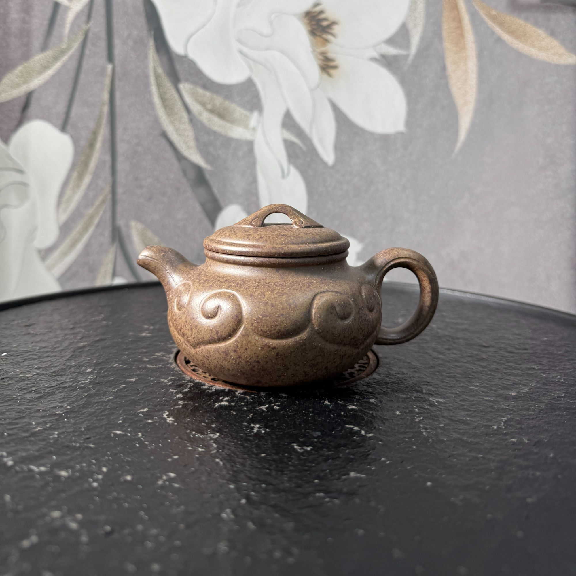 504号 lq 0520030709 仿古如意 天星泥 230cc