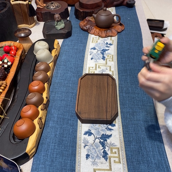 大叶紫檀托盘 壶承