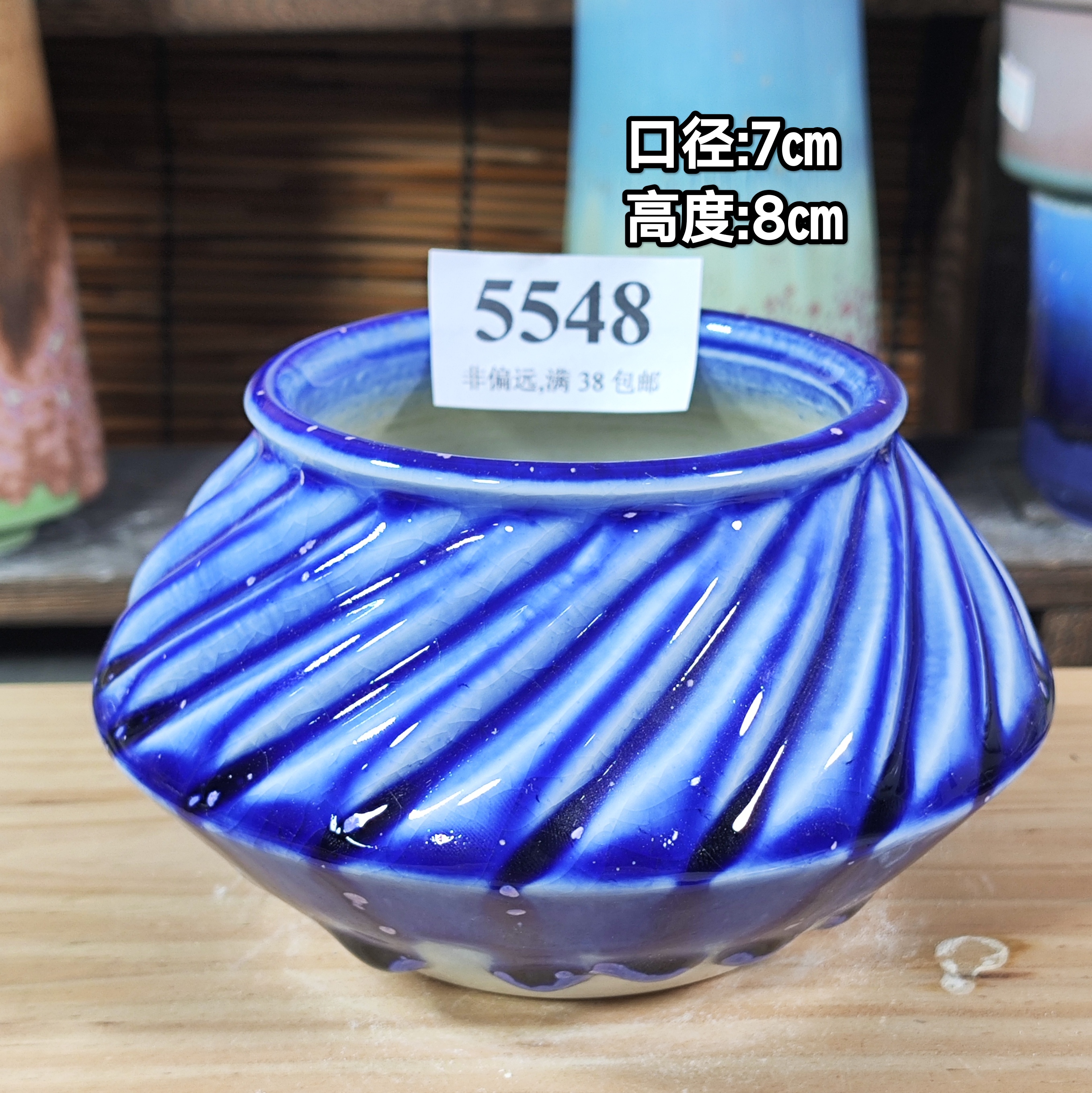 手工创意多肉花盆摆件多肉花盆景德镇纯手工制做