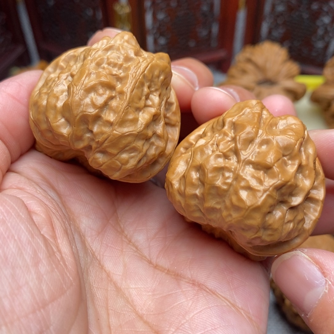文玩核桃把件精品延庆蛙37尺