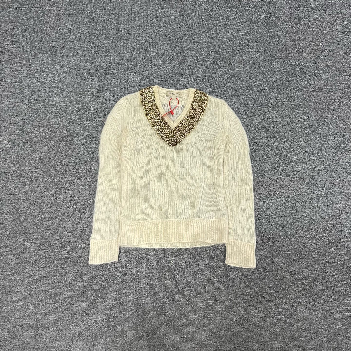 99新 AMIPARIS Burberry 秀款 V领针织毛衣 xs码