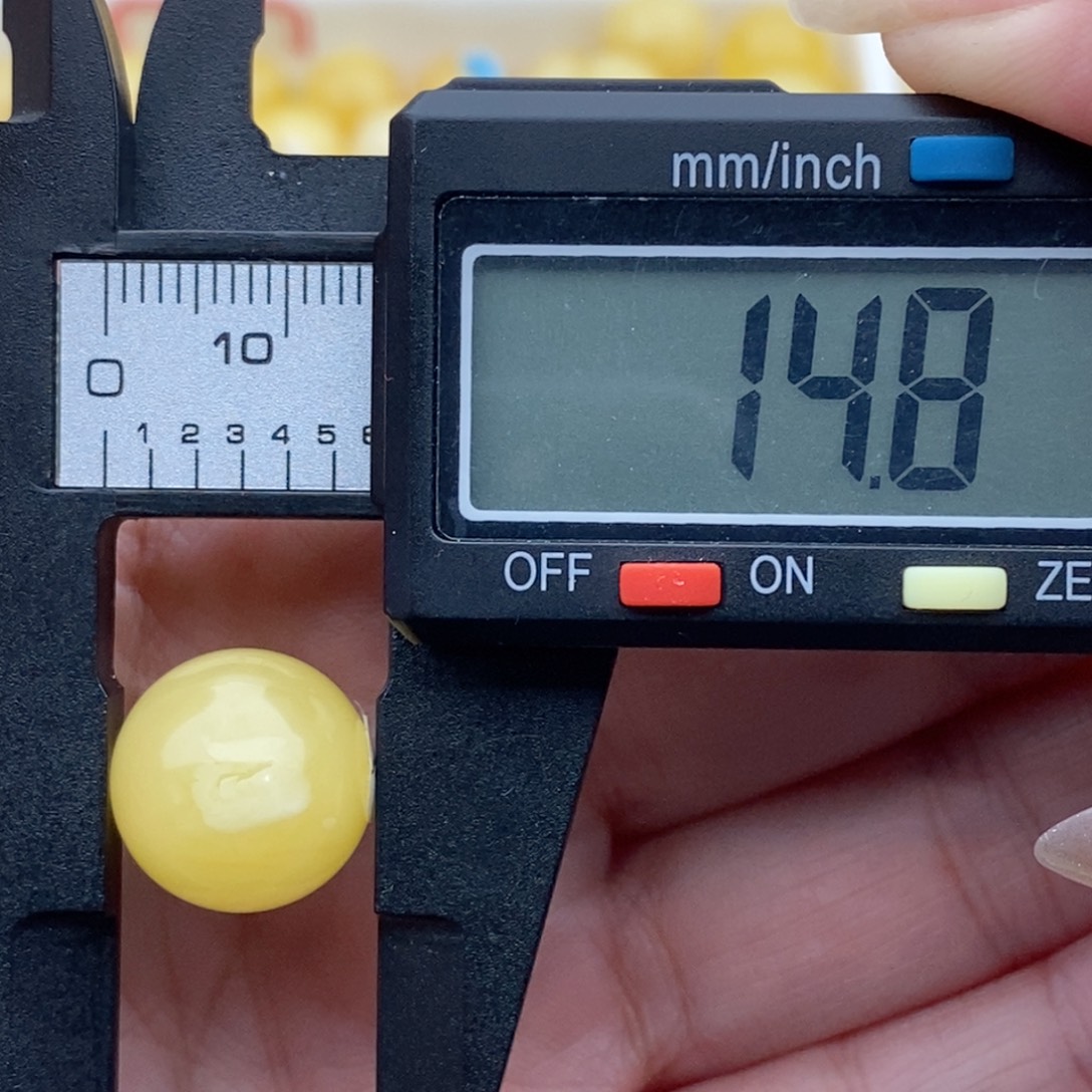 未镶嵌蜜蜡裸石特色眼睛珠子